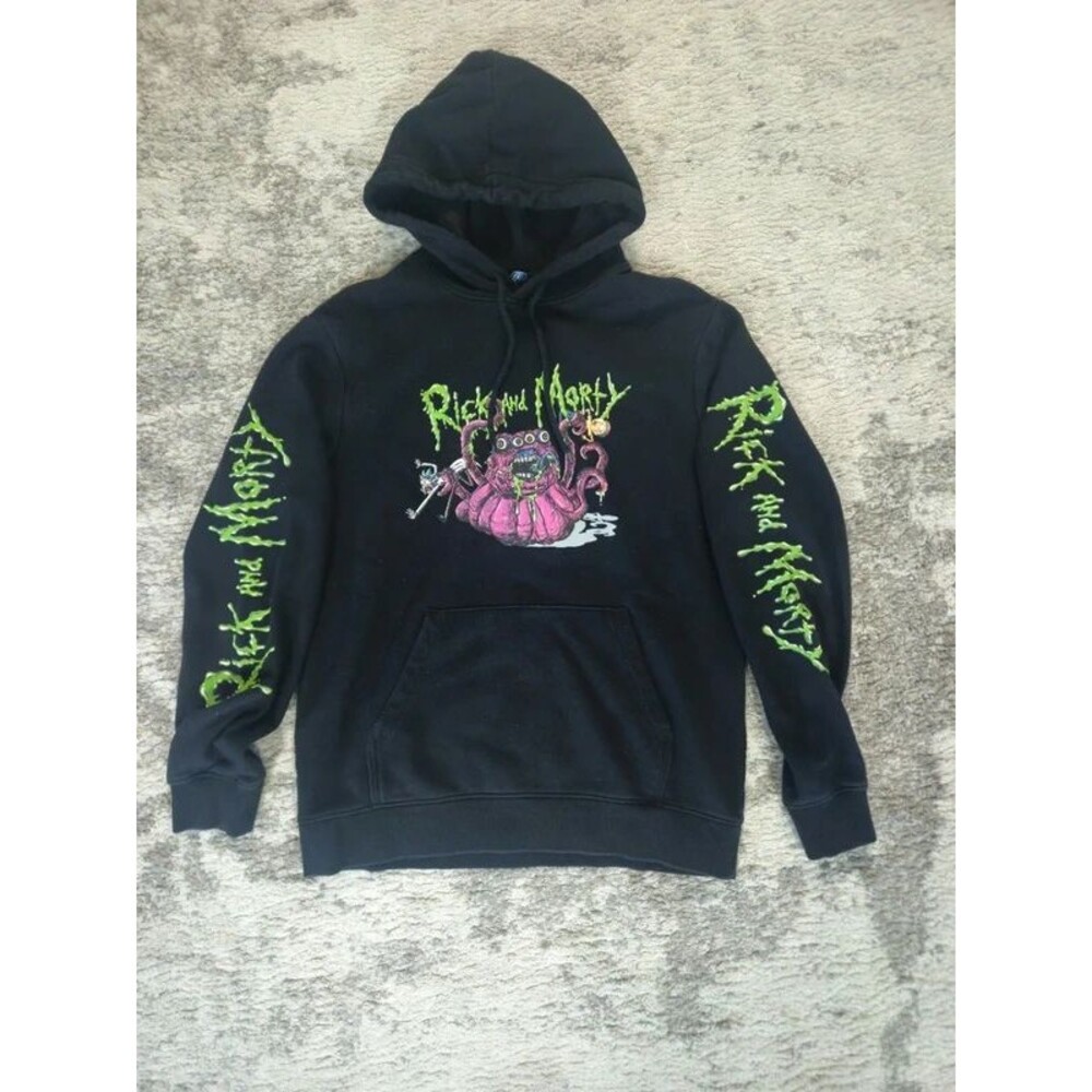 Rick & morty tentacle attack size M adult black hoodie